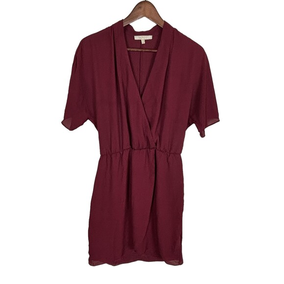 Wayf Sutherland Dolman Wrap Red Dress Berry Women’s XS Revolve - Picture 2 of 10